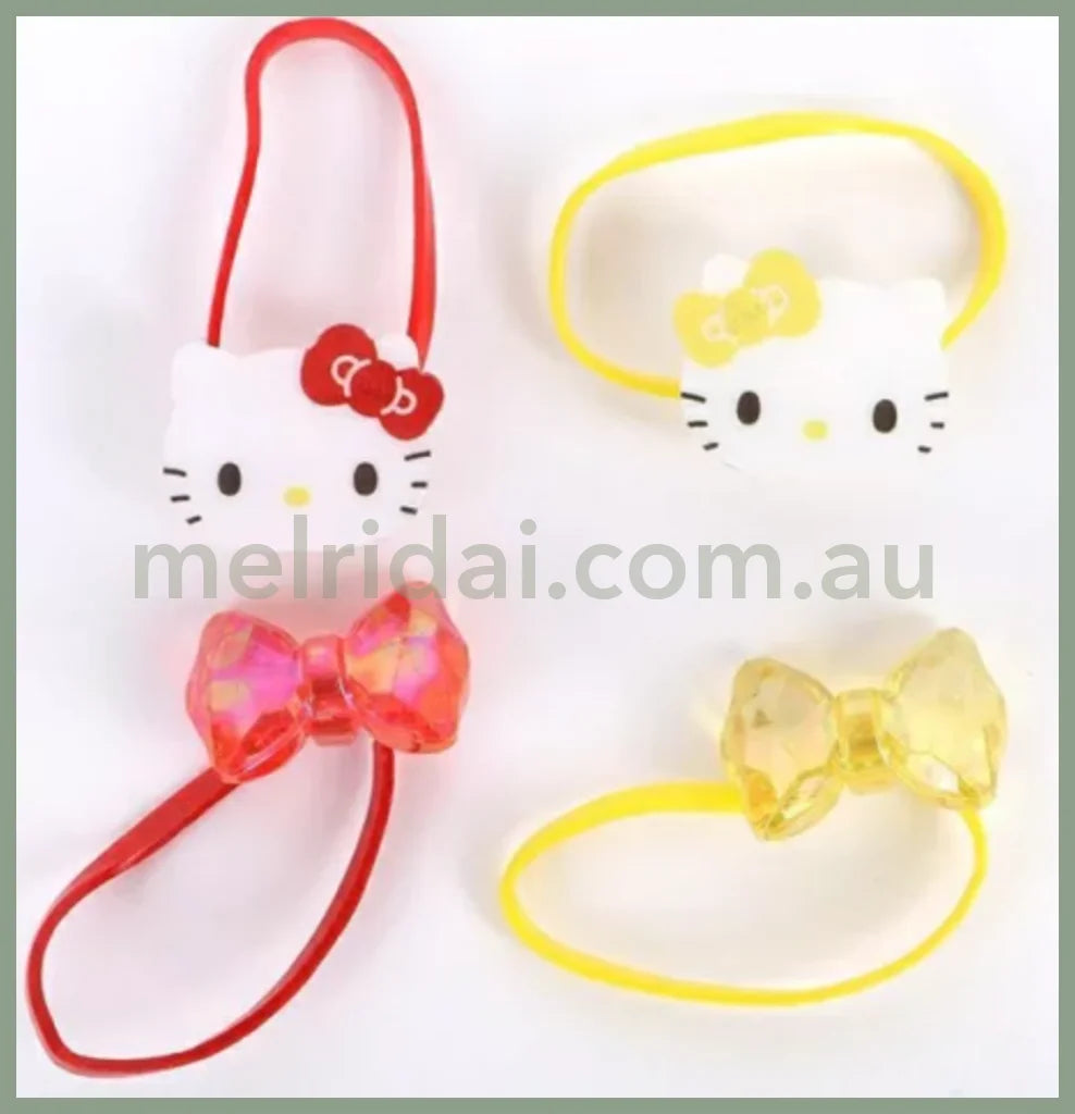 SANRIO｜Hair tie set of 4 Hello Kitty & Mimmy 日本三丽鸥 卡通造型 头绳 发绳组合 凯蒂猫姐妹