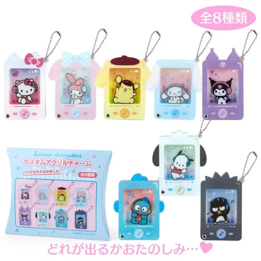 Sanrio | Secret Custom Acrylic Charm 5.3-7.6×0.8×7.3-9Cm (Playlist)