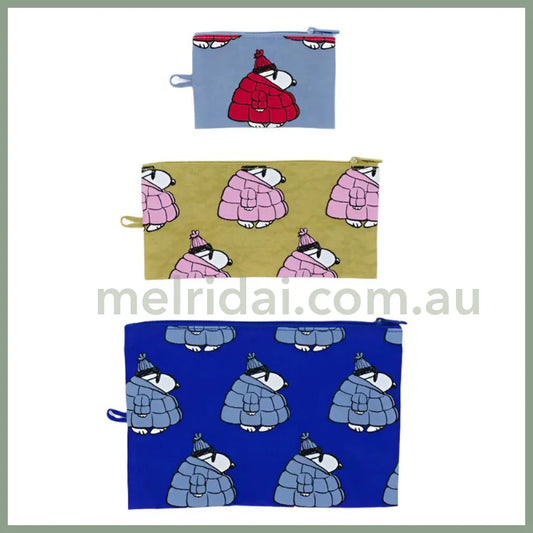 Flat Pouch Set - Puffer Snoopy