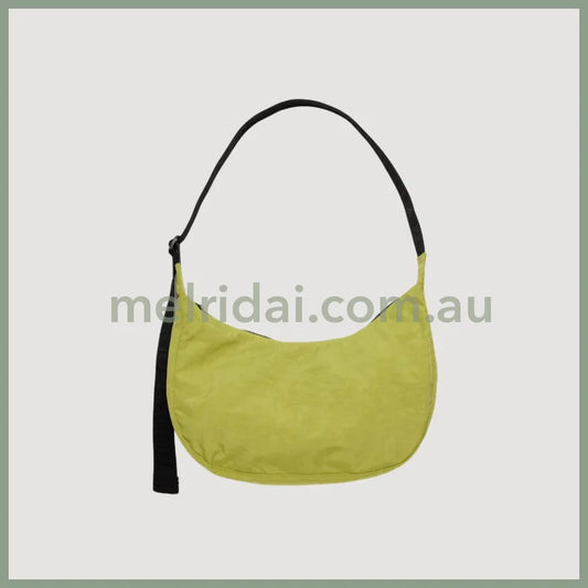 Baggu | Medium Nylon Crescent Bag (Lemongrass) 新月包 尼龙饺子包 超轻超大容量