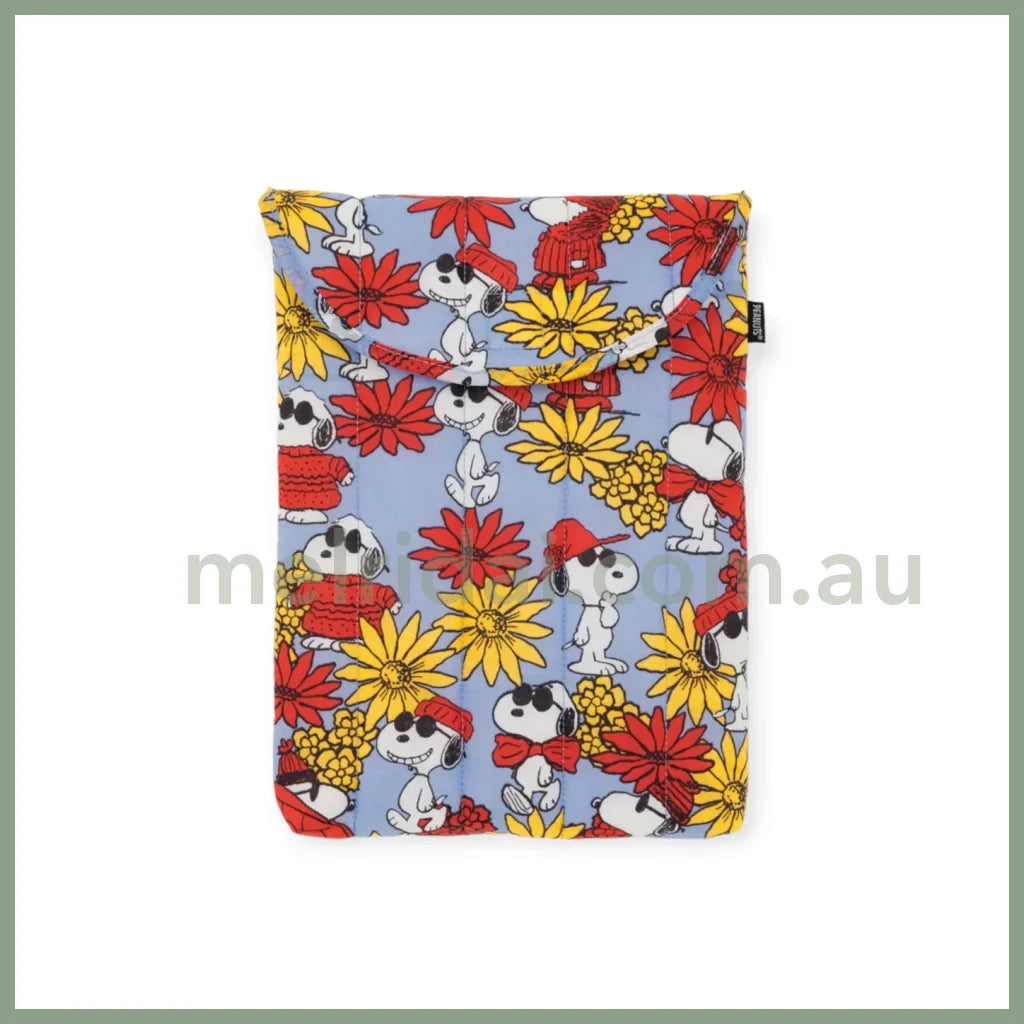 Puffy Laptop Sleeve 13’’/14’’ - Floral Snoopy