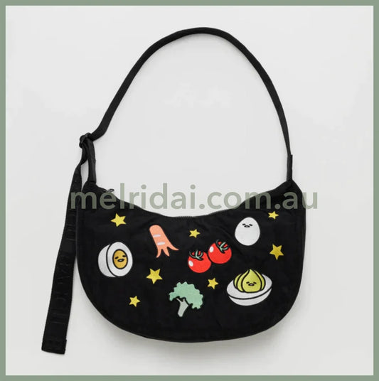 Baggu | Gudetama Embroidered Nylon Crescent Bag