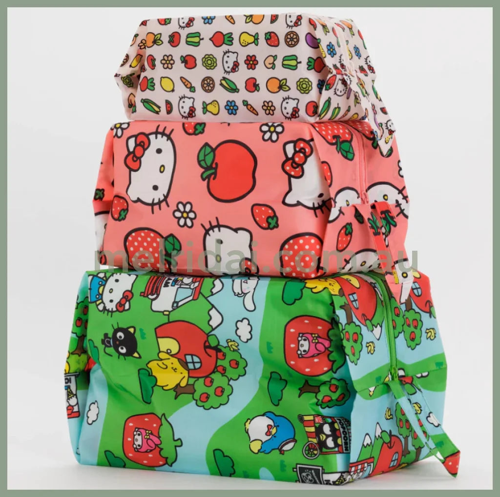 Baggu | Hello Kitty And Friends 3D Zip And Set Of 3