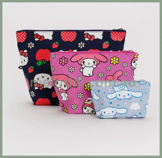 Baggu | Sanrio Hello Kitty And Friends Go Pouch Set 合作款 三丽鸥收纳包套装