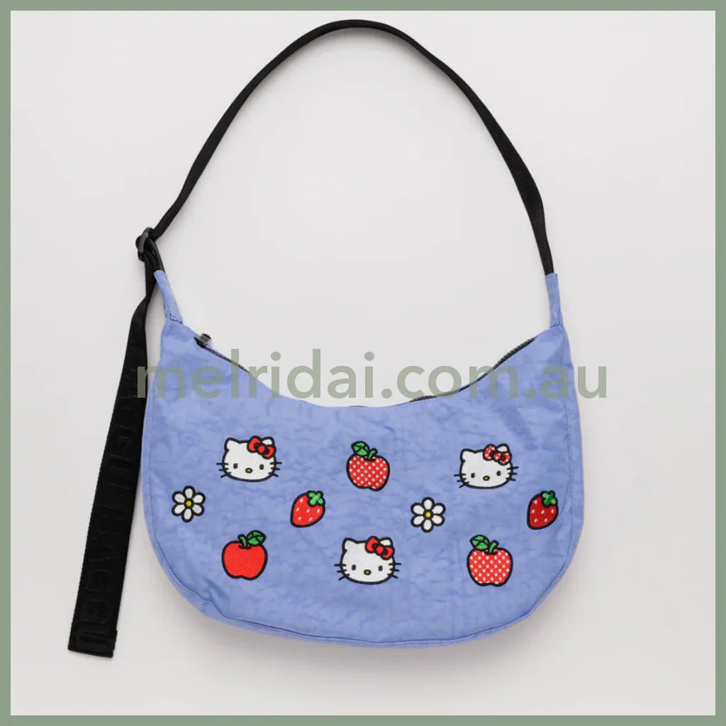 Baggu | Hello Kitty Embroidered Nylon Crescent Bag