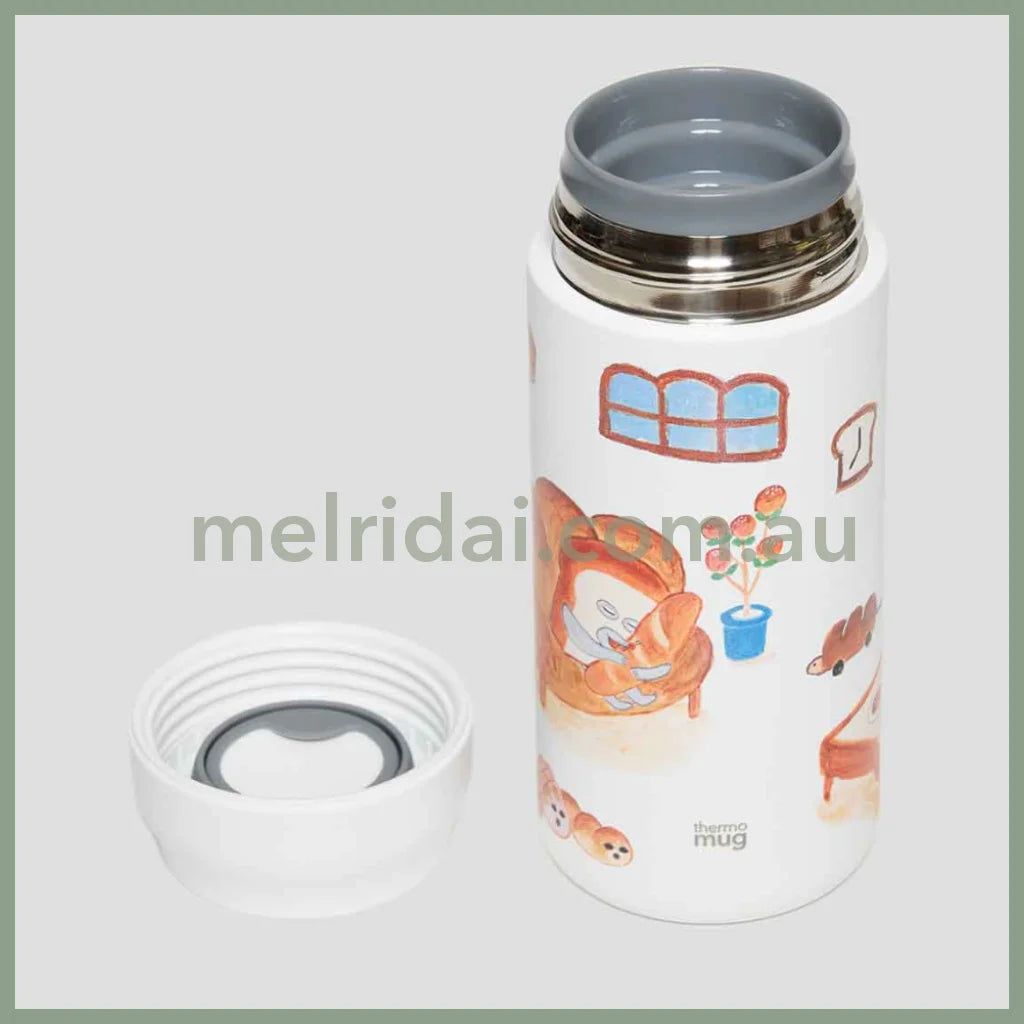 Bread Dorobo X Thermo Mug | Stainless Bottle 360Ml 面包小偷 不锈钢印花保温杯 保温保冷