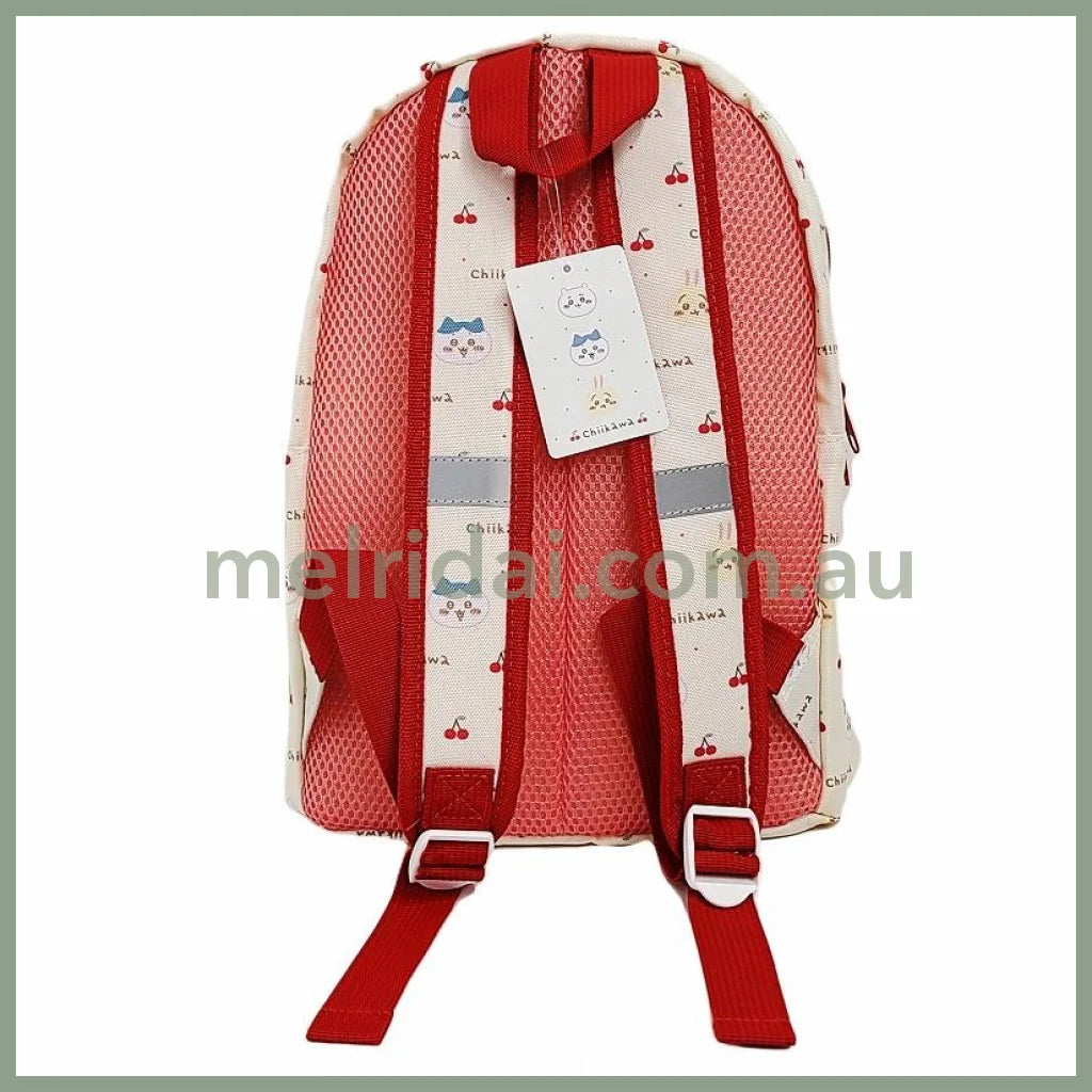 Chiikawa | Backpack Rucksack 250×330×110Mm (Cherry) 吉伊卡哇 双肩包/背部透气设计