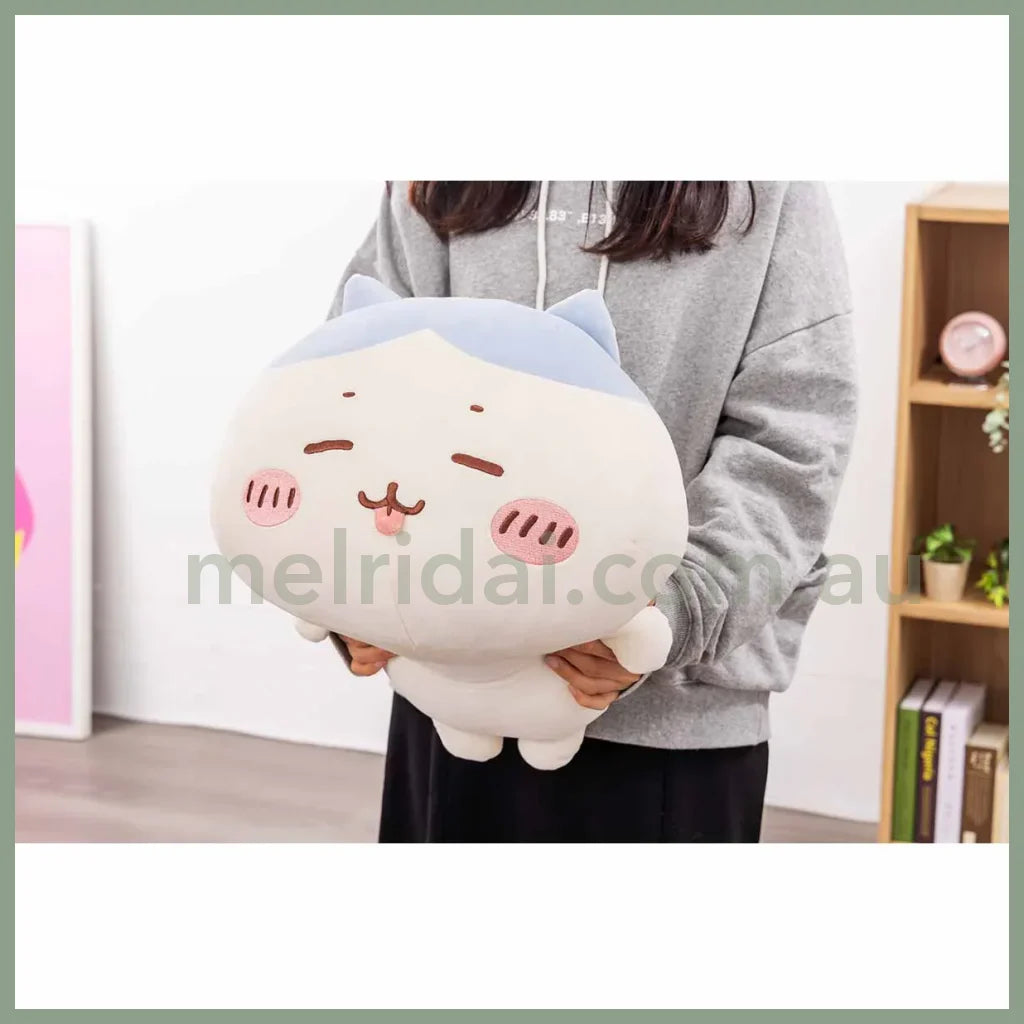 Chiikawa | Marshmallow Plush Cushion Toy H290×W350×D430Mm Hachiware 八字喵/小八/小蓝