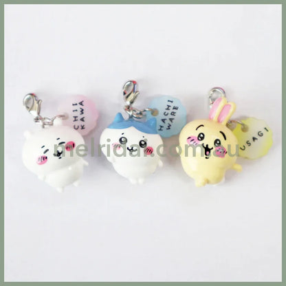 Chiikawa | Mini Figure Key Charm Set Approx.26Mm Each 吉伊卡哇 立体造型迷你拉链扣/迷你挂件套装 吉伊&小八&乌萨奇