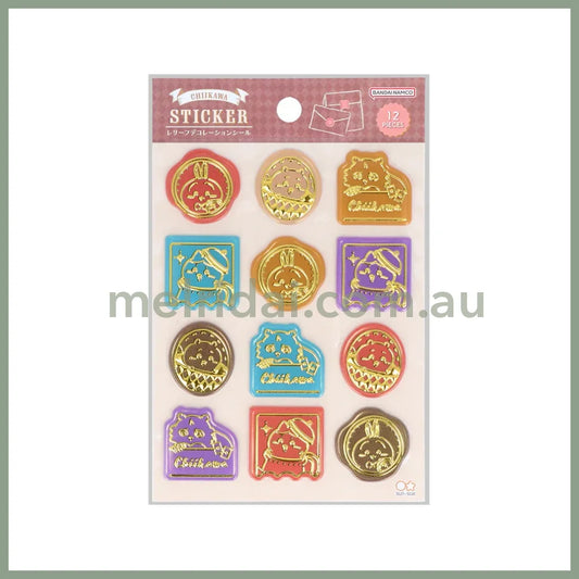 Chiikawa | Seal Sticker Gold Foil 12 Pieces (Wonder Tea Time)