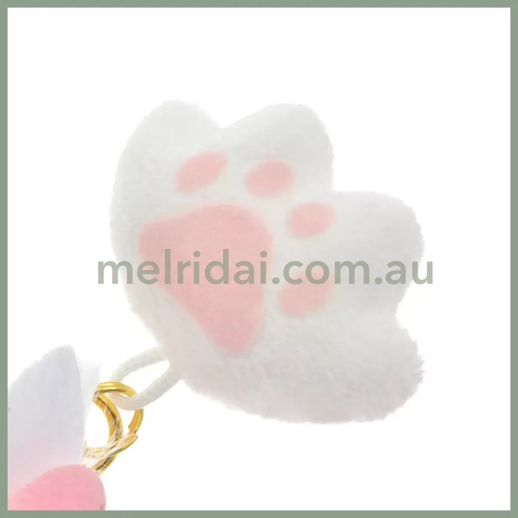 Dinsey | The Aristocats Marie Cat Paw Plush Keychain 11.5Cm 东京迪士尼 玛丽猫 毛绒肉球挂件/包挂/钥匙链