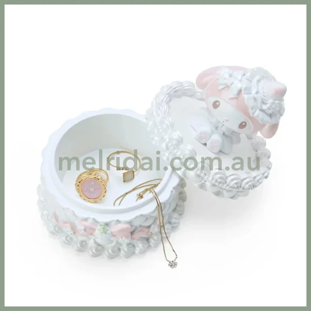 Sanrio | My Melody Accessory Tray 8.5 X 11 Cm (White Strawberry Tea Time Series) 日本三丽鸥