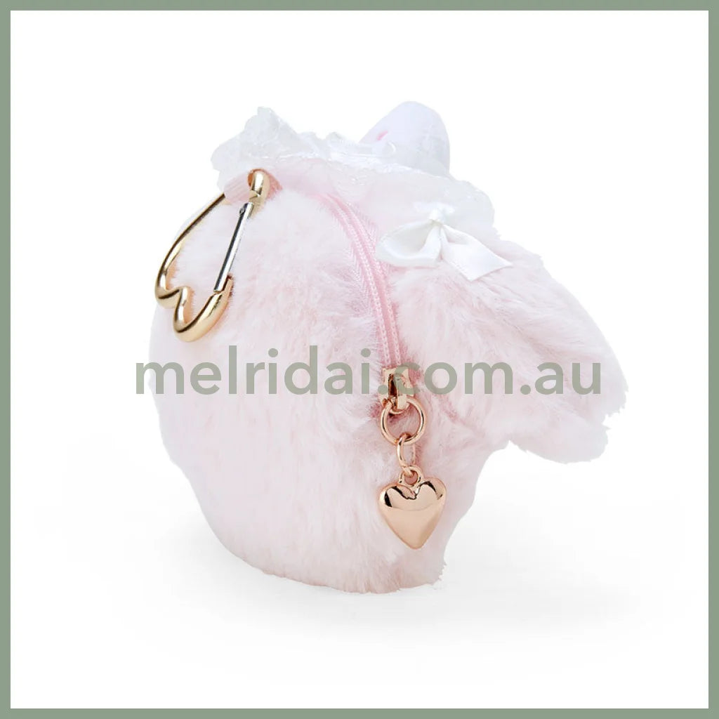 Sanrio | My Melody Face-Shaped Pouch 14 X 6 11 Cm (White Strawberry Tea Time Series)