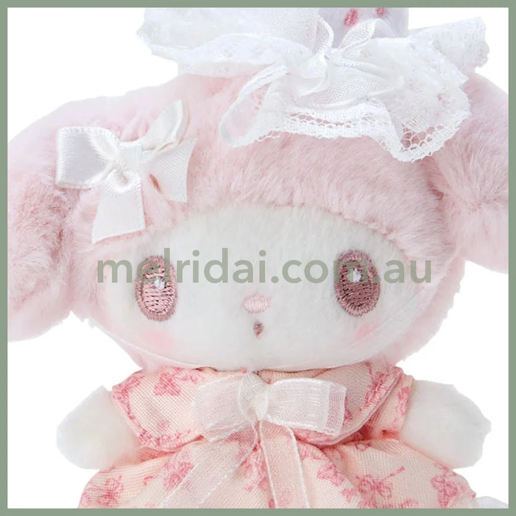 Sanrio | My Melody Plush Mascot Brooch (White Strawberry Tea Time Series) 25.0×16.0×27.0Cm