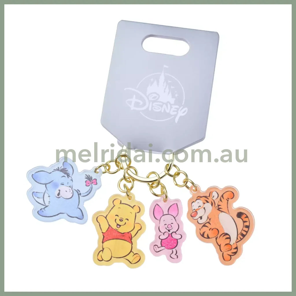 Disney | Acrylic Keyring Keychain Illustrated By Lommy Winnie The Pooh 东京迪士尼 维尼小熊/噗噗 亚克力挂件/钥匙链