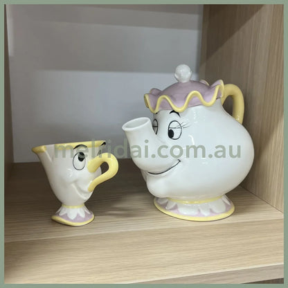 Disney | Beauty And The Beast Chip Tea Pot & Cup /