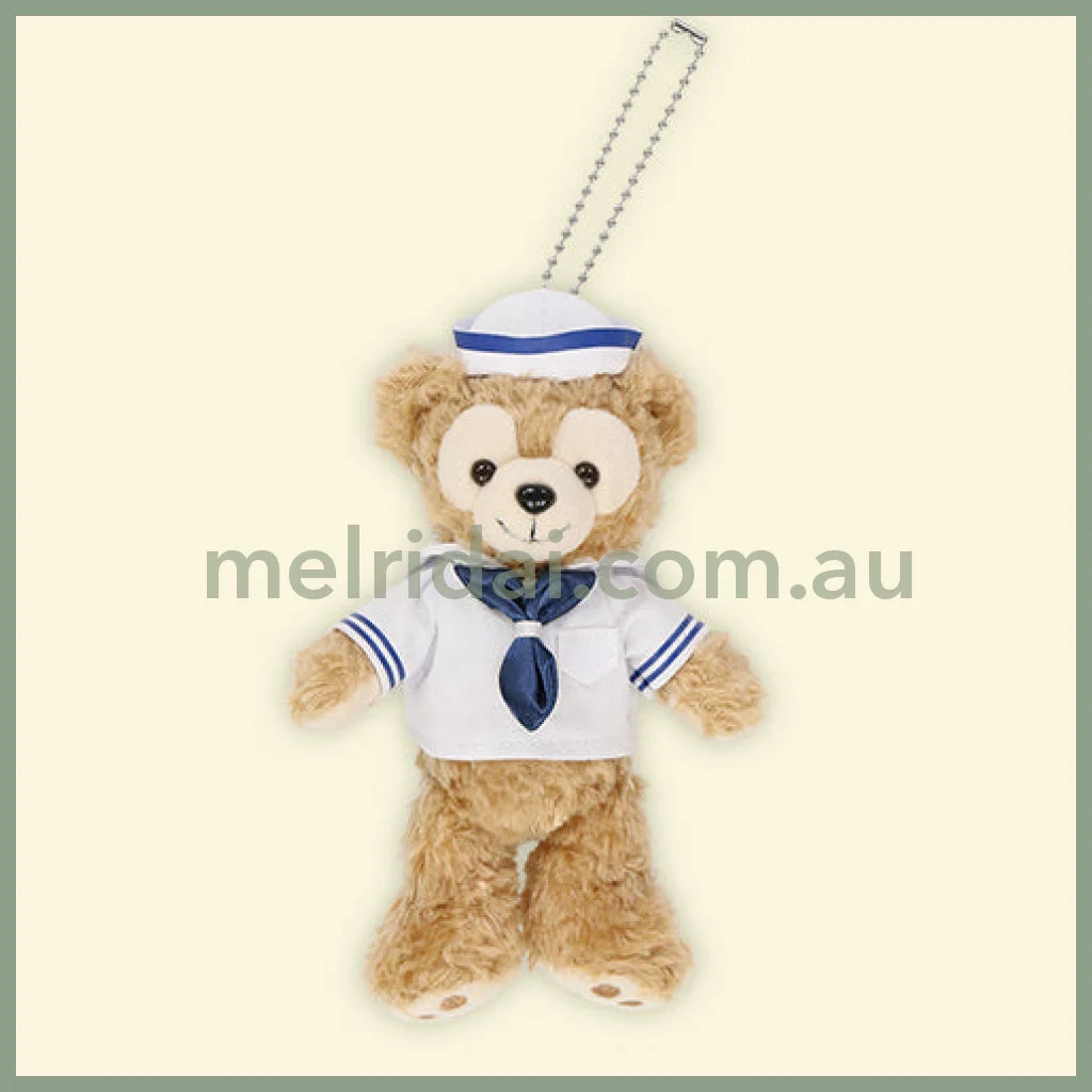 Disney | Duffy Mascot Plush Keychain Badge Approx.15Cm 东京迪士尼 达菲 海军服基础款玩偶挂件/包挂/背后有别针