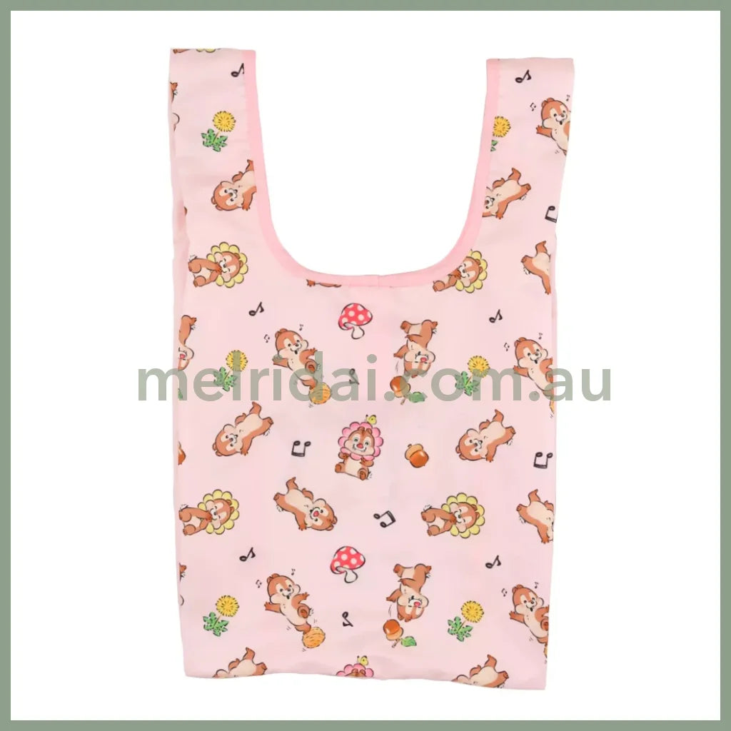 Disney | Eco Shopping Bag Illustrated By Lommy Chip N Dale 33×30×0.5Cm 东京迪士尼 奇奇蒂蒂 可折叠购物袋/环保袋