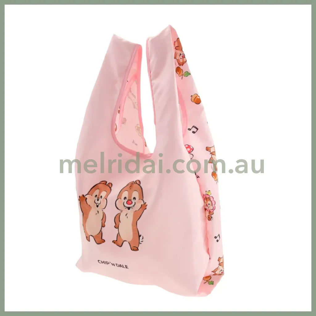 Disney | Eco Shopping Bag Illustrated By Lommy Chip N Dale 33×30×0.5Cm 东京迪士尼 奇奇蒂蒂 可折叠购物袋/环保袋