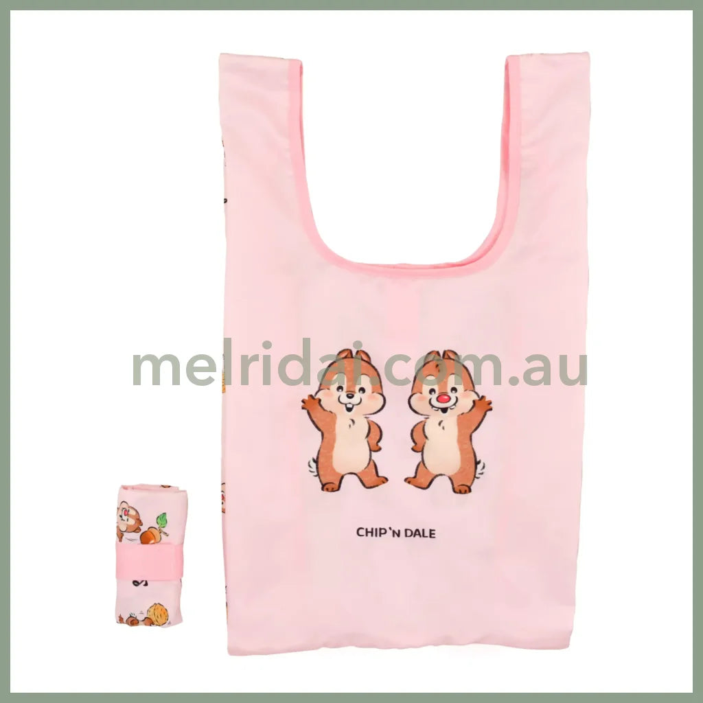 Disney | Eco Shopping Bag Illustrated By Lommy Chip N Dale 33×30×0.5Cm 东京迪士尼 奇奇蒂蒂 可折叠购物袋/环保袋