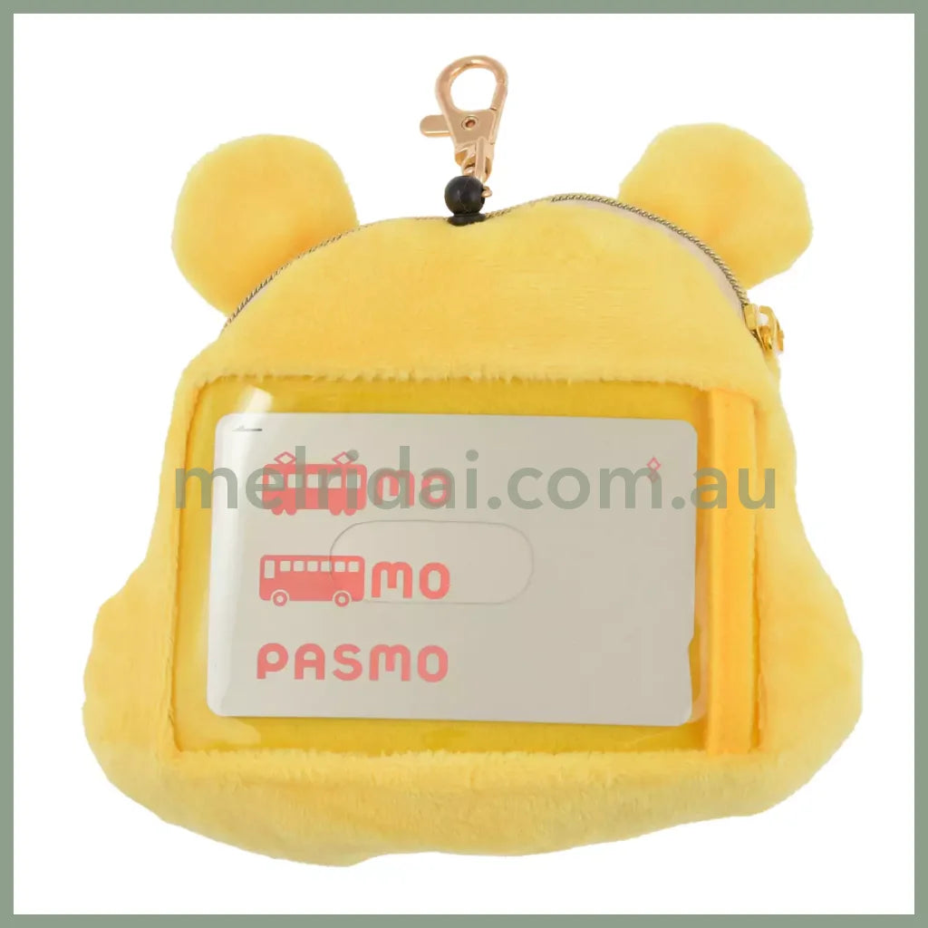 Disney | Face Pass Case With Reel Illustrated By Lommy Winnie The Pooh 13.2×13.8×5.5Cm