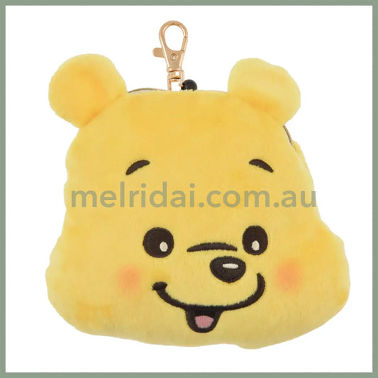 Disney | Face Pass Case With Reel Illustrated By Lommy Winnie The Pooh 13.2×13.8×5.5Cm