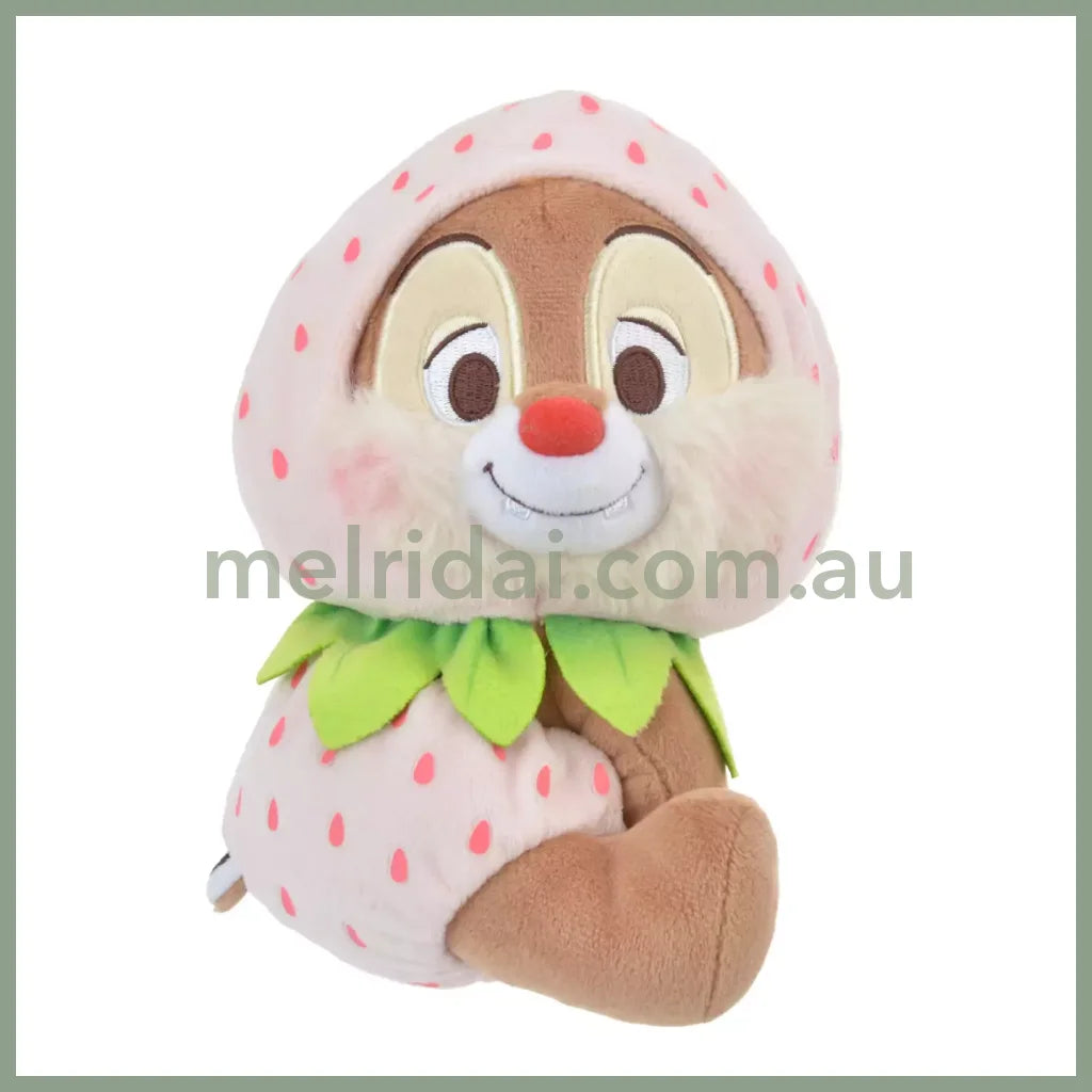 Disney | Japan Ichigo Strawberry Chip N Dale Plush Doll Approx.18Cm 东京迪士尼 奇奇蒂蒂 毛绒玩偶公仔（草莓限定） 蒂蒂