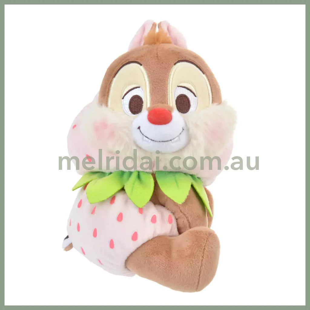 Disney | Japan Ichigo Strawberry Chip N Dale Plush Doll Approx.18Cm 东京迪士尼 奇奇蒂蒂 毛绒玩偶公仔（草莓限定）