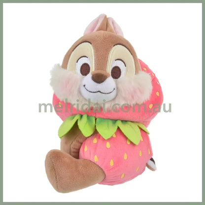 Disney | Japan Ichigo Strawberry Chip N Dale Plush Doll Approx.18Cm 东京迪士尼 奇奇蒂蒂 毛绒玩偶公仔（草莓限定） 奇奇