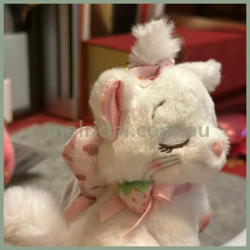 Disney | Japan Ichigo Strawberry Marie The Aristocats Plush Keychain Approx.23Cm 东京迪士尼