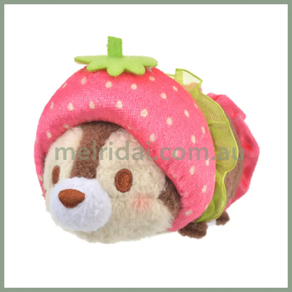 Disney | Japan Ichigo Strawberry Tsum 6×7×10Cm 东京迪士尼 草莓松松/堆堆玩偶/公仔（草莓限定） Chip 奇奇