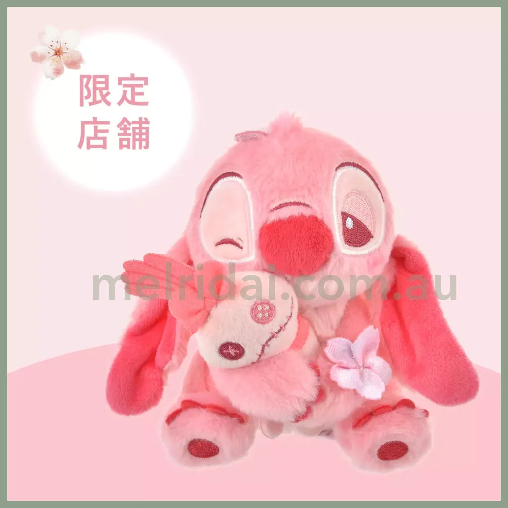 Disney | Japan Stitch & Scrump Plush Doll Keychain Sakura 2024 Cherry Blossom 东京迪士尼