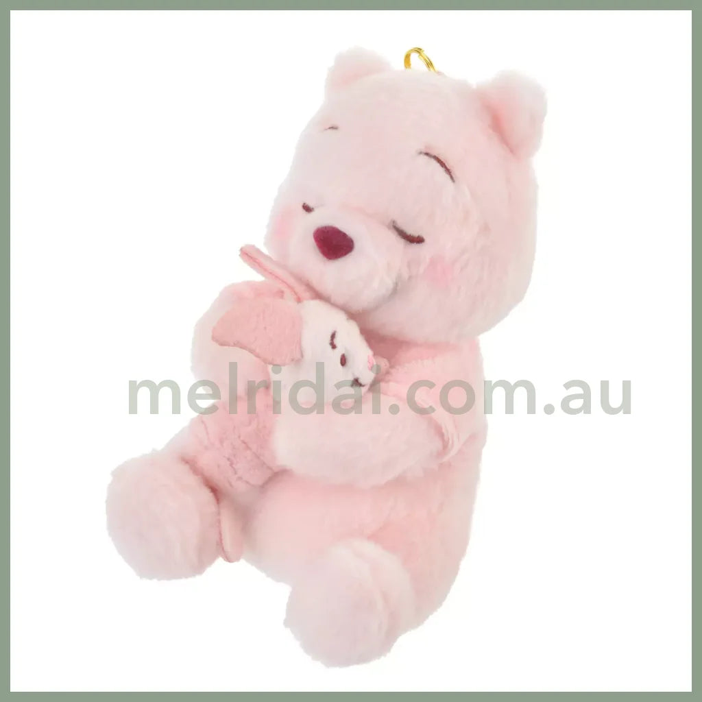 Disney | Japan Winnie The Pooh & Piglet Plush Doll Keychain Sakura 2024 Cherry Blossom