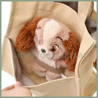 Disney | Lady 2Way Tote Bag With Removable Plush Toy 23.5×25×12.5Cm (Plush Goods)