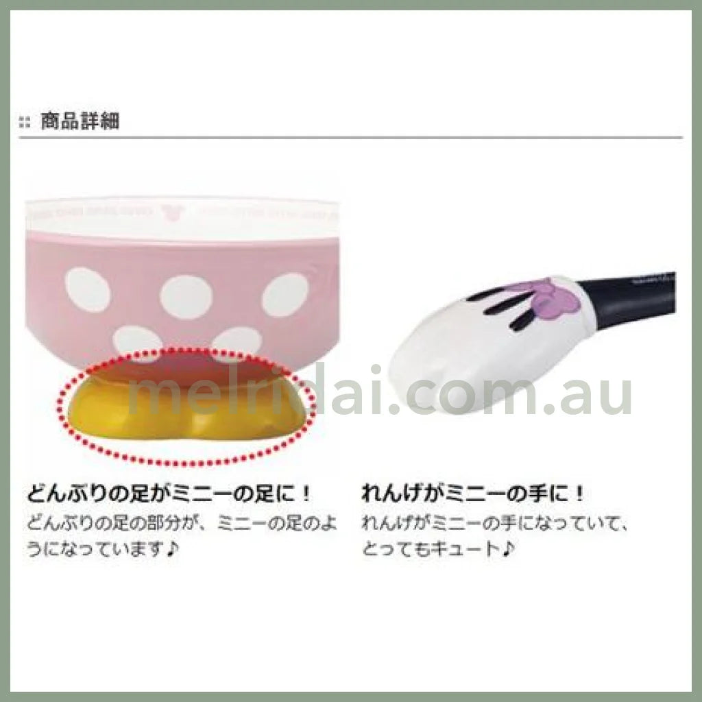 Disney | Minnie Mouse Ramen Bowl (D20.5Cm X H9.5Cm) & Spoon (14.5Cm)