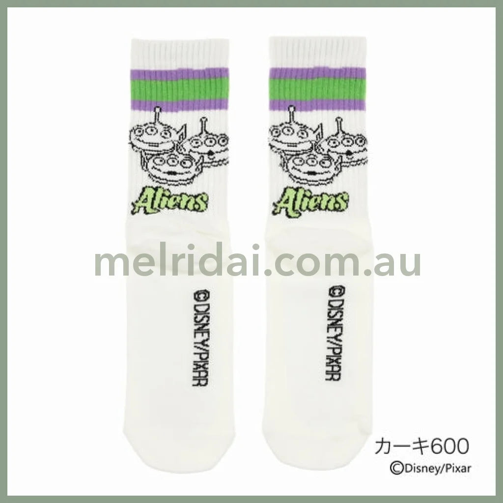 Disney | Pixar Aliens Socks 23 - 25Cm 迪士尼 玩具总动员 三眼仔运动袜 中筒袜