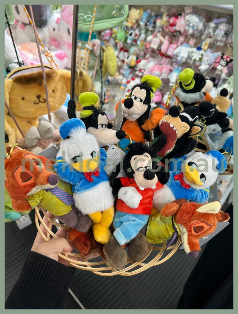 Disney | Plush Keychain 27Cm Approx. (Iketerunuigurumi) 东京迪士尼 毛绒玩偶挂件/包挂/钥匙链（慵懒风美滋滋二郎腿系列）