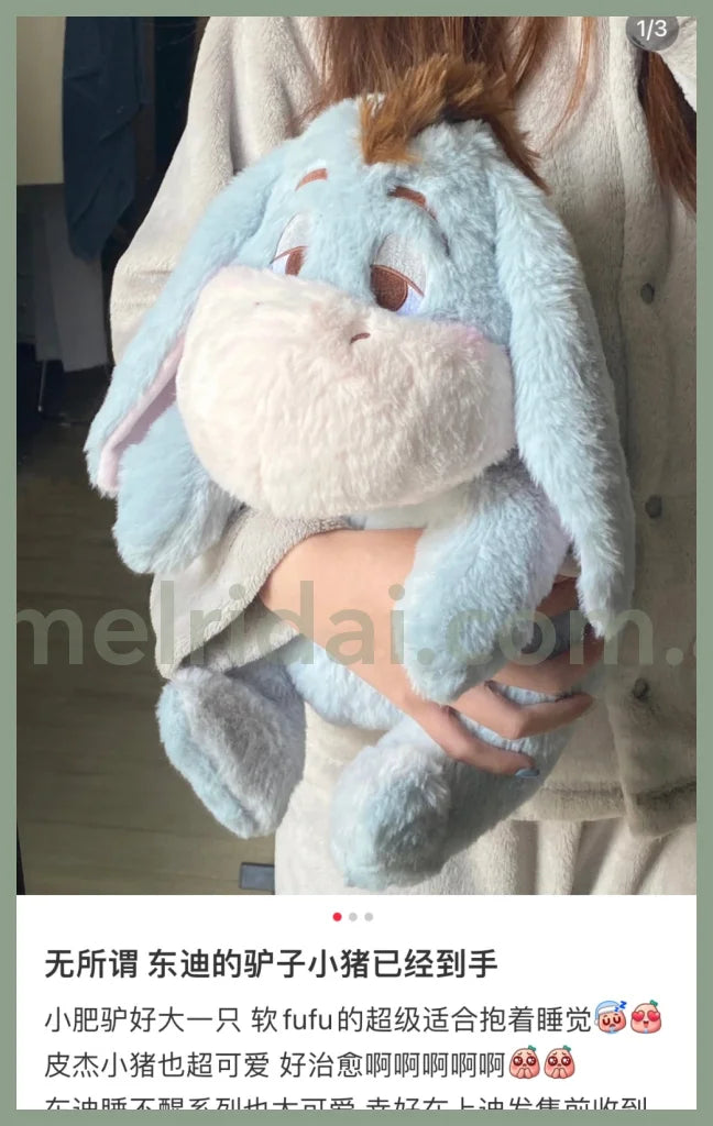 Disney | Sleepy Eeyore Plush Doll Winnie The Pooh 34X22X26Cm 东京迪士尼 睡不醒屹耳/驴驴 毛绒玩偶/公仔