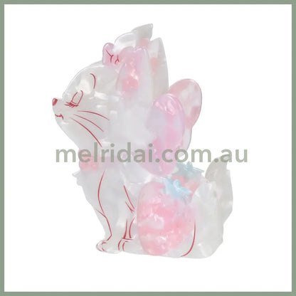 DISNEY | The Aristocats Marie Cat Pearl Acrylic Hair Claw Clip 8.5×5.5×5cm (STRAWBERRY COLLECTION)