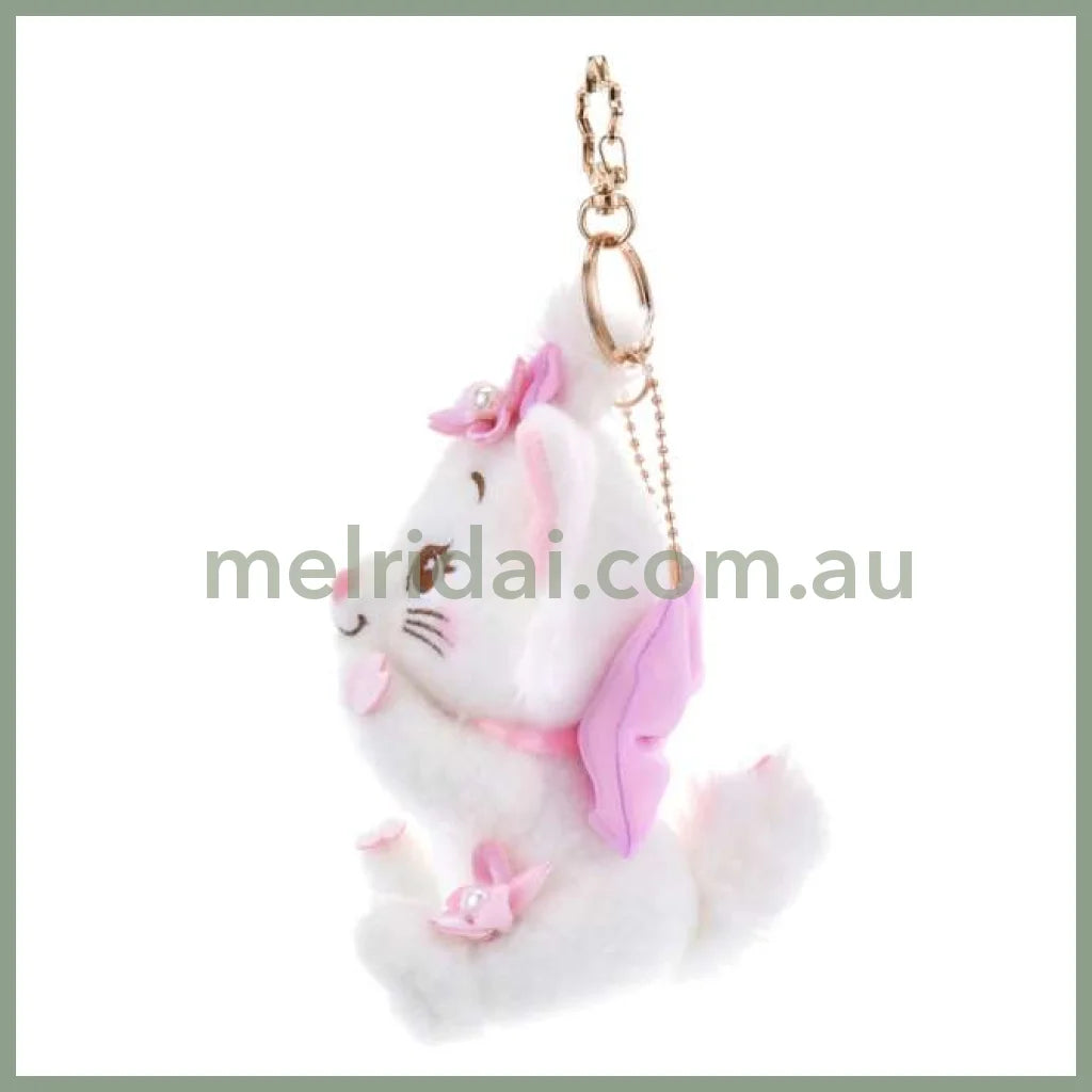 Disney | Tokyo Disney Store Marie Cat Plush Keychain Mascot Holder 15.5×10×11.5Cm (Sakura 2025)