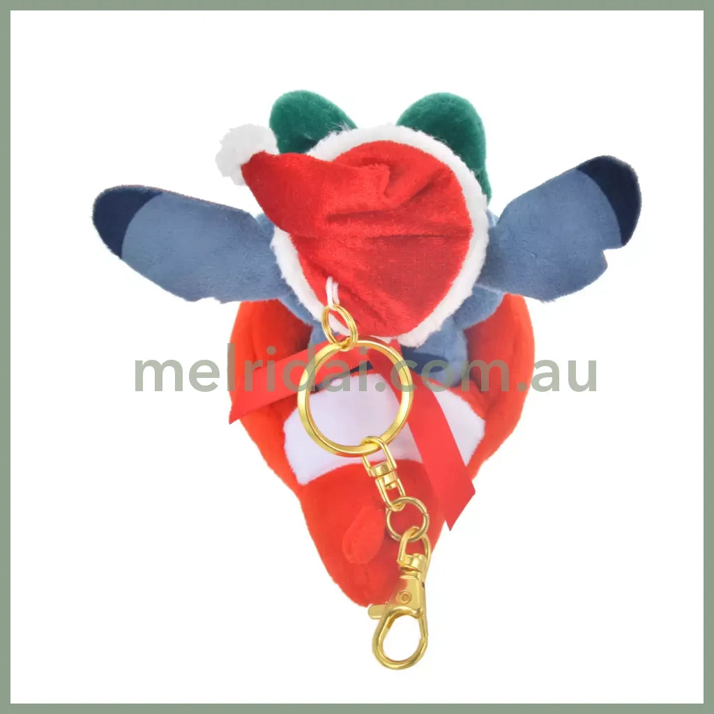 Disney | Tokyodisneystore Christmas Santa Stitch Plush Keychain 11×11×15.5(Cm) / ///