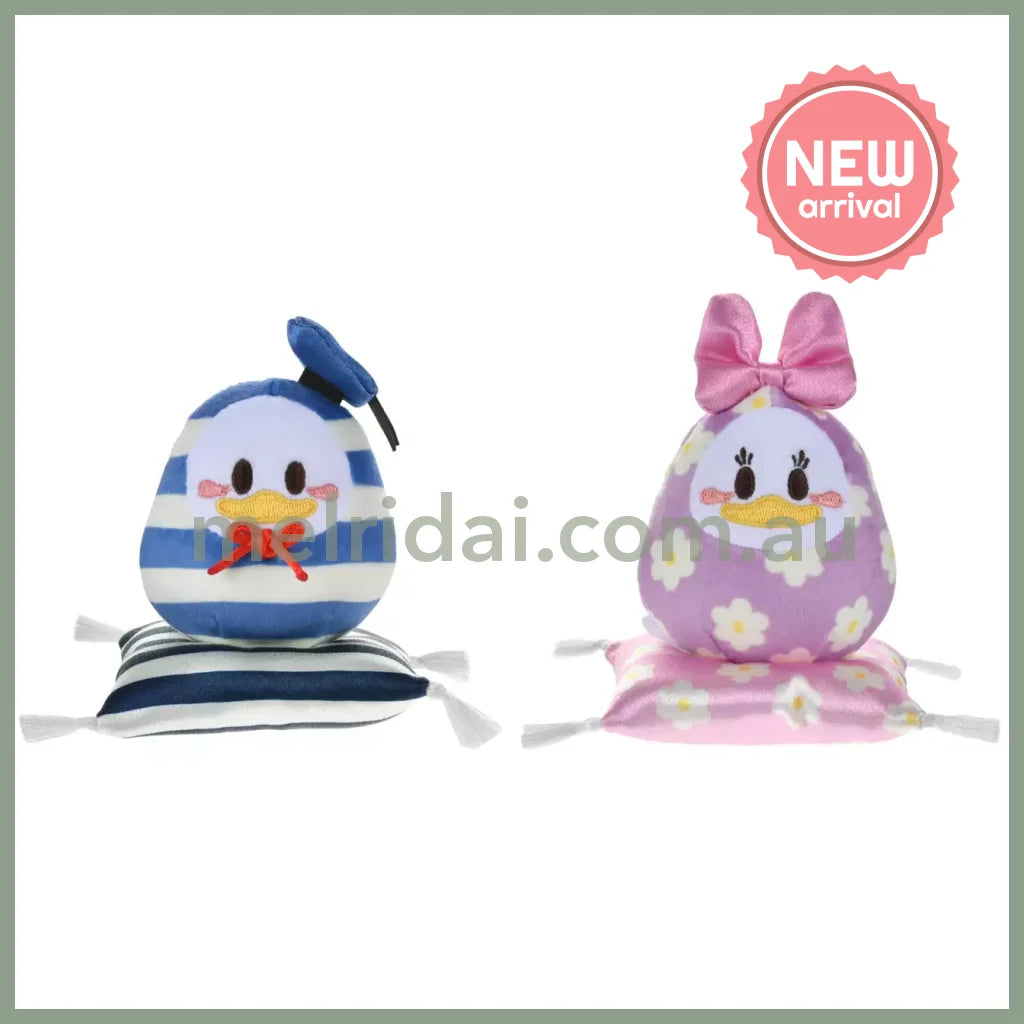 Disney | Tokyodisneystore Donald & Daisy Duck Plush Doll H9.5×W9×D9Cm (New Year 2025 - Daruma)