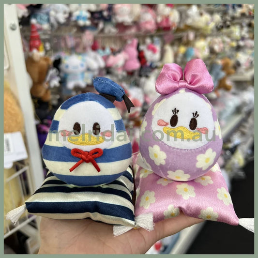 Disney | Tokyodisneystore Donald & Daisy Duck Plush Doll H9.5×W9×D9Cm (New Year 2025 - Daruma)