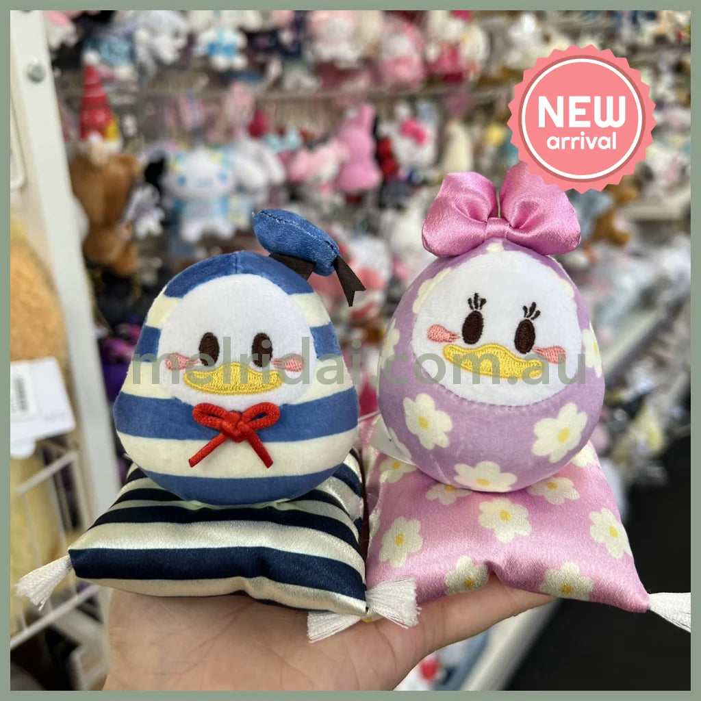 Disney | Tokyodisneystore Donald & Daisy Duck Plush Doll H9.5×W9×D9Cm (New Year 2025 - Daruma)