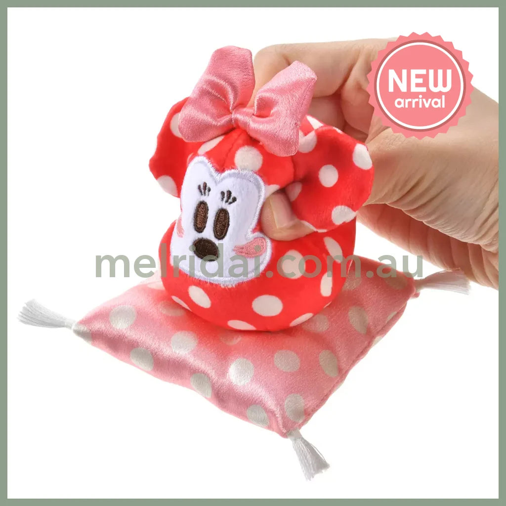 Disney | Tokyodisneystore Mickey & Minnie Mouse Plush Doll H9.5×W9×D9Cm (New Year 2025 - Daruma)