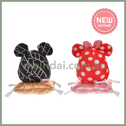 Disney | Tokyodisneystore Mickey & Minnie Mouse Plush Doll H9.5×W9×D9Cm (New Year 2025 - Daruma)