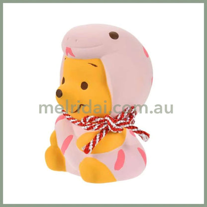 Disney | Tokyodisneystore Winnie The Pooh Figurine Pink 6 X 8 Cm (New Year 2025 Zodiac Lucky Snake)