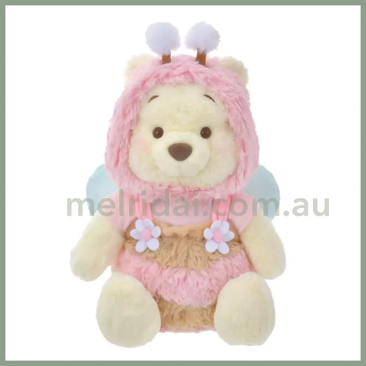 Disney | Tokyodisneystore Winnie The Pooh Fluffy Plush Doll M Pink 2024 Limited 39×28×22Cm (Honey