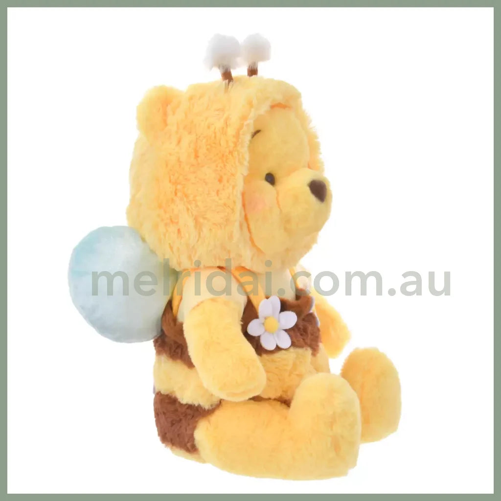 Disney | Tokyodisneystore Winnie The Pooh Fluffy Plush Doll M Yellow 2024 Limited 39×28×22Cm