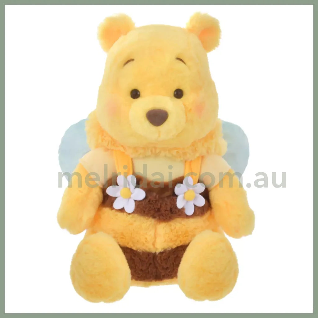 Disney | Tokyodisneystore Winnie The Pooh Fluffy Plush Doll M Yellow 2024 Limited 39×28×22Cm